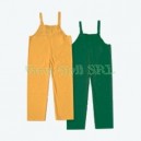 Pantalon impermeabil cu pieptar de culoare galbena