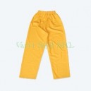 Pantalon impermeabil PU de culoare galbena