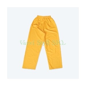 Pantalon impermeabil PU de culoare galbena