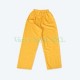Pantalon impermeabil PU de culoare galbena